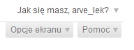 opcje ekranu opcje ekranu